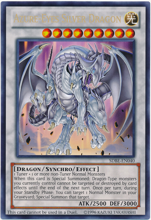 Azure-Eyes Silver Dragon (Oversized) (Silver Dragon) [SDBE-EN040] Promo Yu-Gi-Oh!