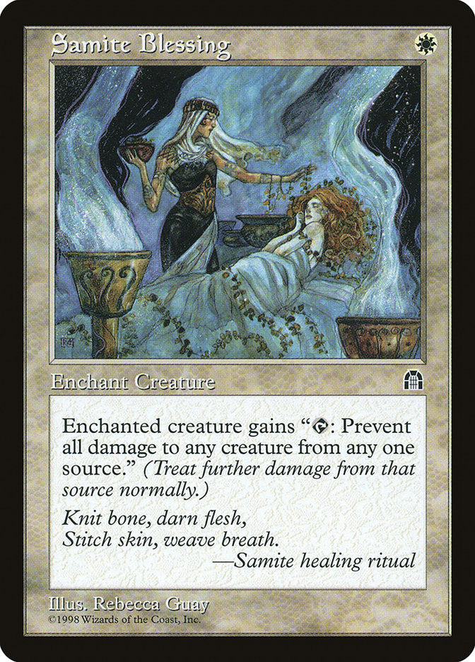 Samite Blessing [Stronghold] Magic: The Gathering