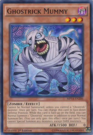 Ghostrick Mummy [MP14-EN206] Common Yu-Gi-Oh!