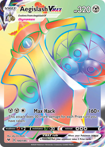 Aegislash VMAX (190/185) [Sword & Shield: Vivid Voltage] Pokémon