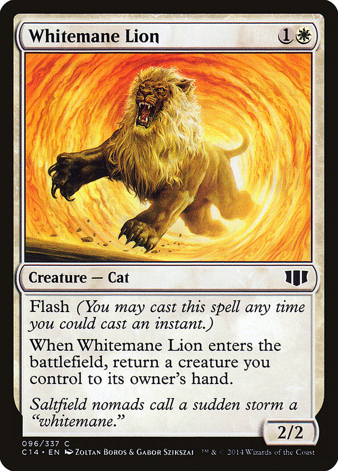 Whitemane Lion [Commander 2014] Magic: The Gathering