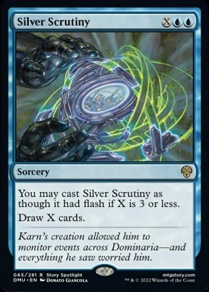 Silver Scrutiny [Dominaria United] Magic: The Gathering