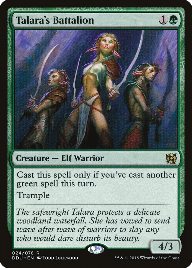 Talara's Battalion [Duel Decks: Elves vs. Inventors] Magic: The Gathering