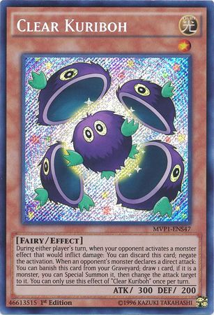 Clear Kuriboh [MVP1-ENS47] Secret Rare Yu-Gi-Oh!
