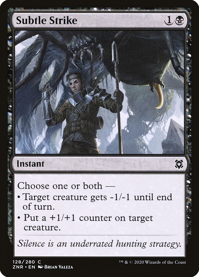 Subtle Strike [Zendikar Rising] Magic: The Gathering