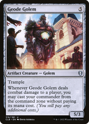 Geode Golem [Commander Legends: Battle for Baldur's Gate] Magic: The Gathering