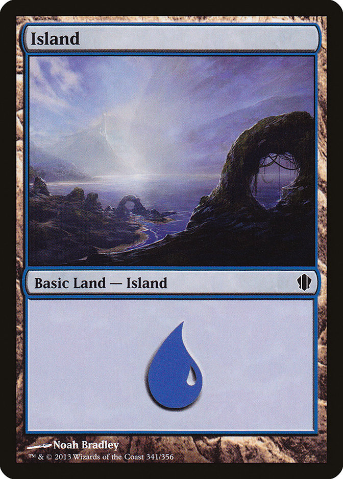 Island (341) [Commander 2013] Magic: The Gathering