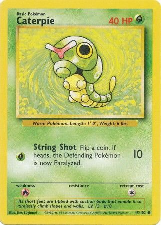 Caterpie (45/102) [Base Set Unlimited] Pokémon