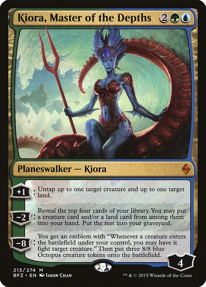 Kiora, Master of the Depths [Battle for Zendikar] Magic: The Gathering