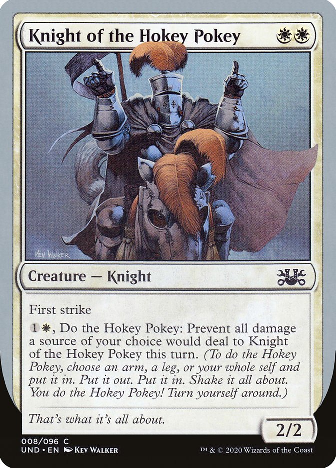 Knight of the Hokey Pokey [Unsanctioned] Magic: The Gathering
