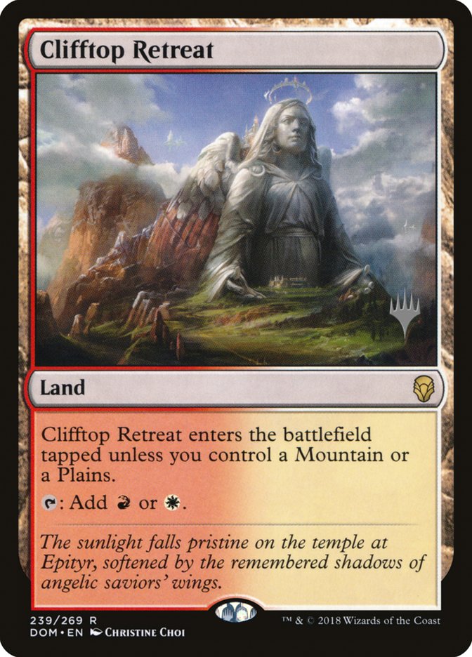 Clifftop Retreat (Promo Pack) [Dominaria Promos] Magic: The Gathering
