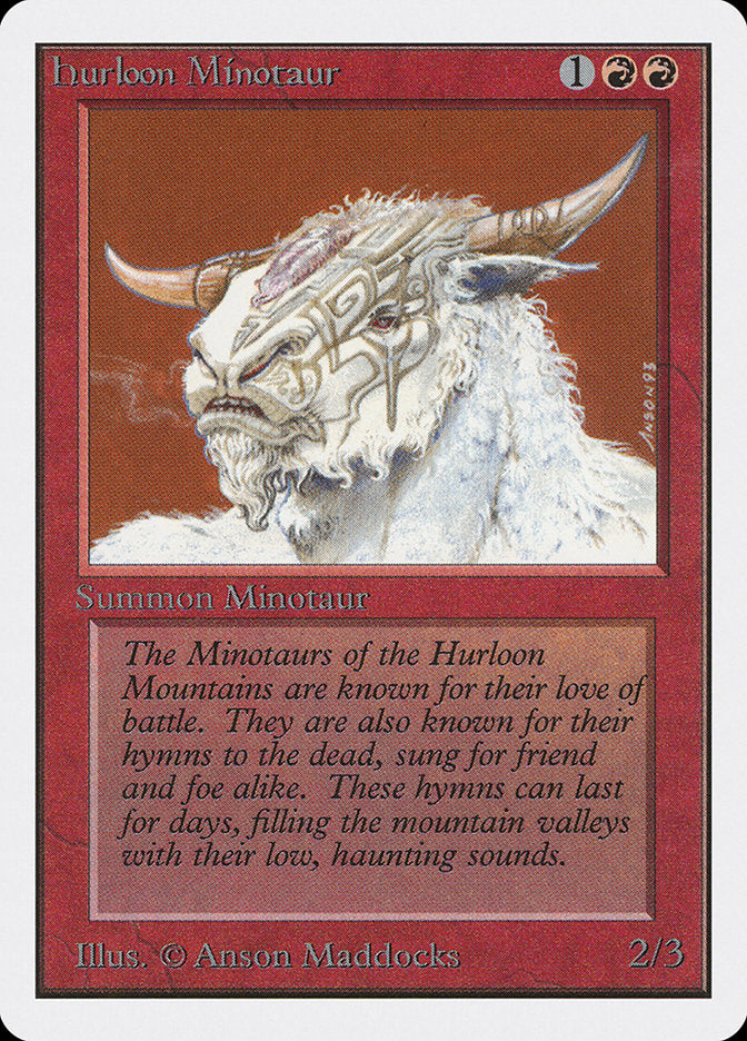 Hurloon Minotaur [Unlimited Edition] Magic: The Gathering