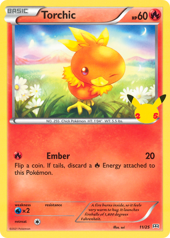 Torchic (11/25) [McDonald's 25th Anniversary] Pokémon