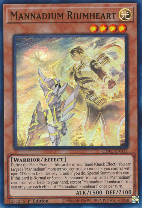 Mannadium Riumheart [CYAC-EN012] Ultra Rare Yu-Gi-Oh!