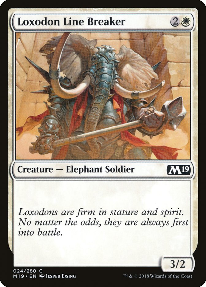 Loxodon Line Breaker [Core Set 2019] Magic: The Gathering