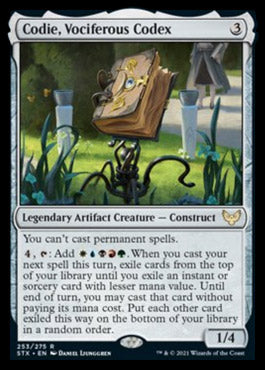 Codie, Vociferous Codex [Strixhaven: School of Mages] Magic: The Gathering
