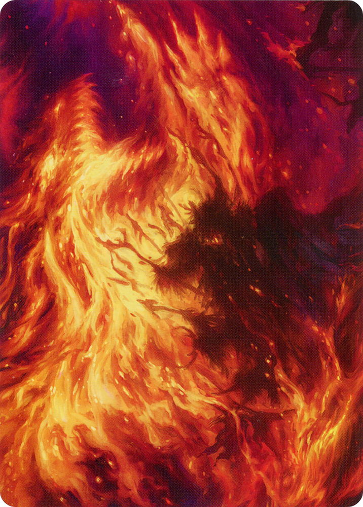 Stoke the Flames Art Card [March of the Machine Art Series] Magic: The Gathering