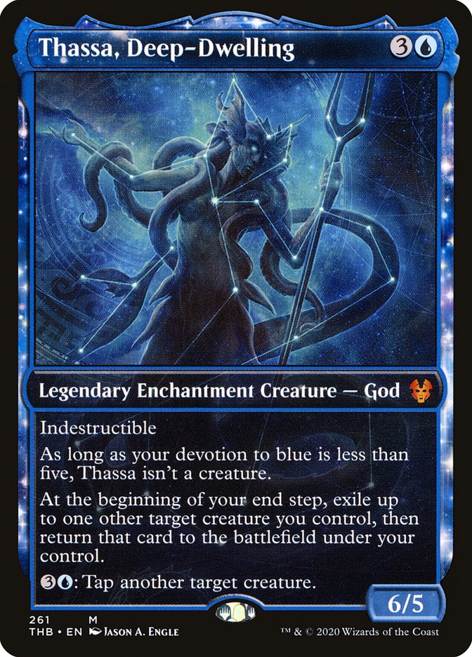 Thassa, Deep-Dwelling (Showcase) [Theros Beyond Death] Magic: The Gathering