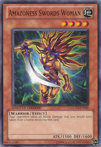 Amazoness Swords Woman [GLD3-EN006] Common Yu-Gi-Oh!