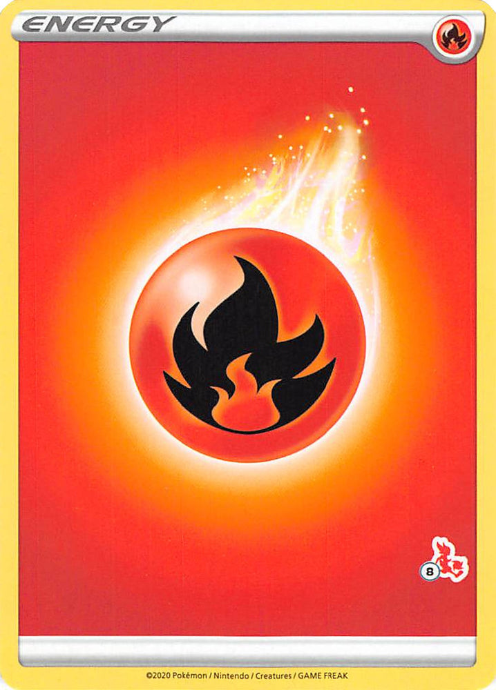 Fire Energy (Cinderace Stamp #8) [Battle Academy 2022] Pokémon