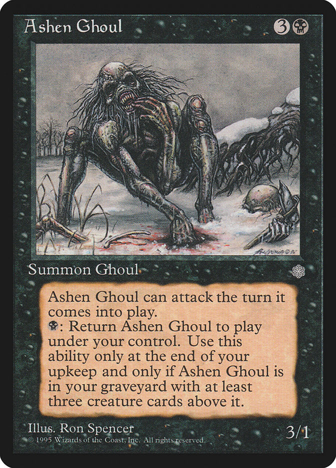 Ashen Ghoul [Ice Age] Magic: The Gathering