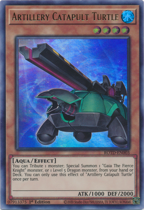 Artillery Catapult Turtle [ROTD-EN003] Ultra Rare Yu-Gi-Oh!