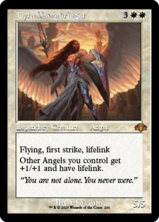 Lyra Dawnbringer (Retro) [Dominaria Remastered] Magic: The Gathering