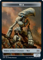 Myr (024) // Thopter (008) Double-Sided Token [Double Masters Tokens] Magic: The Gathering
