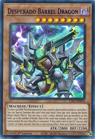 Desperado Barrel Dragon (Purple) [LDS1-EN076] Ultra Rare Yu-Gi-Oh!