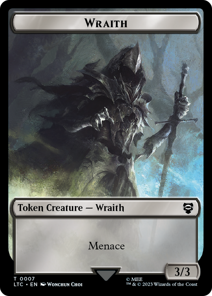 Goblin // Wraith Double-Sided Token [The Lord of the Rings: Tales of Middle-Earth Commander Tokens] Magic: The Gathering