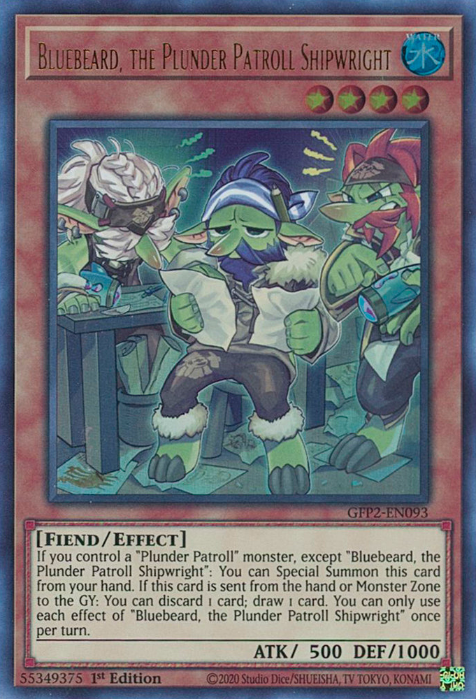 Bluebeard, the Plunder Patroll Shipwright [GFP2-EN093] Ultra Rare Yu-Gi-Oh!
