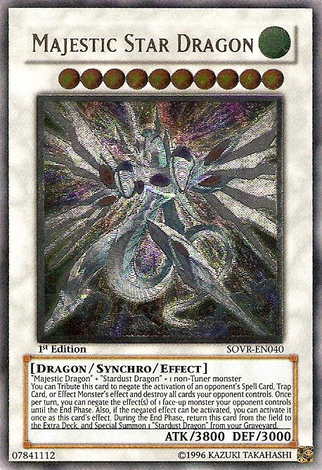 Majestic Star Dragon [SOVR-EN040] Ultimate Rare Yu-Gi-Oh!