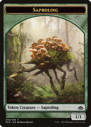 Dragon // Saproling Double-Sided Token [Planechase Anthology Tokens] Magic: The Gathering