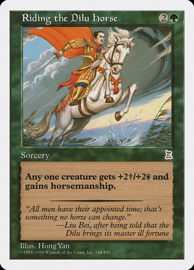 Riding the Dilu Horse [Portal Three Kingdoms] Magic: The Gathering