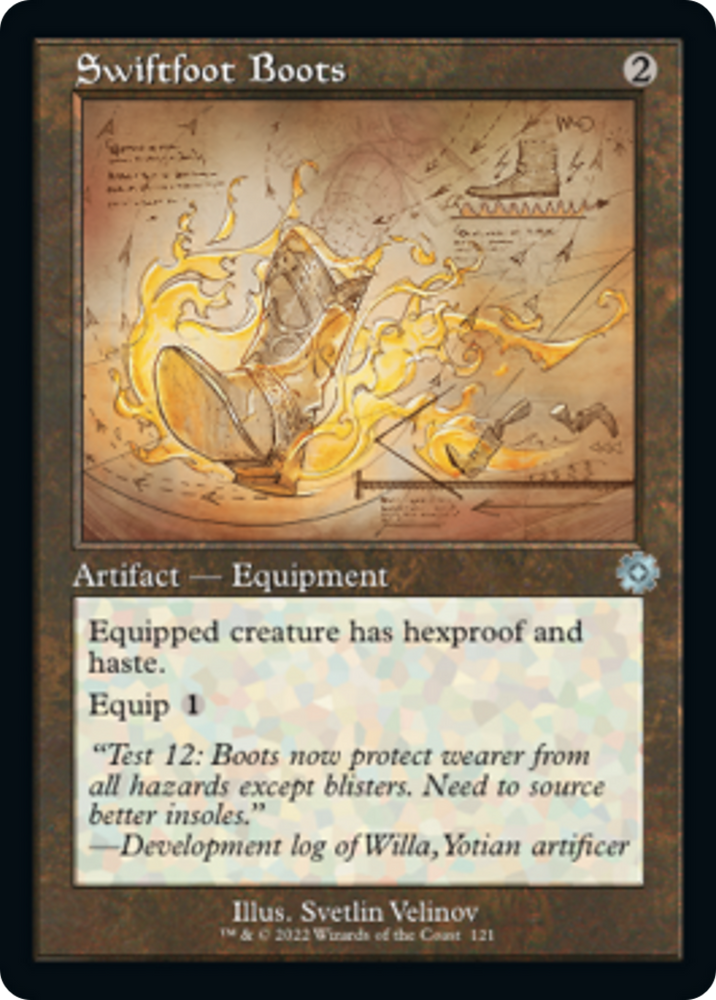 Swiftfoot Boots (Retro Schematic) [The Brothers' War Retro Artifacts] Magic: The Gathering
