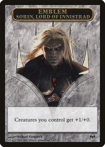 Sorin, Lord of Innistrad Emblem [Dark Ascension Tokens] Magic: The Gathering