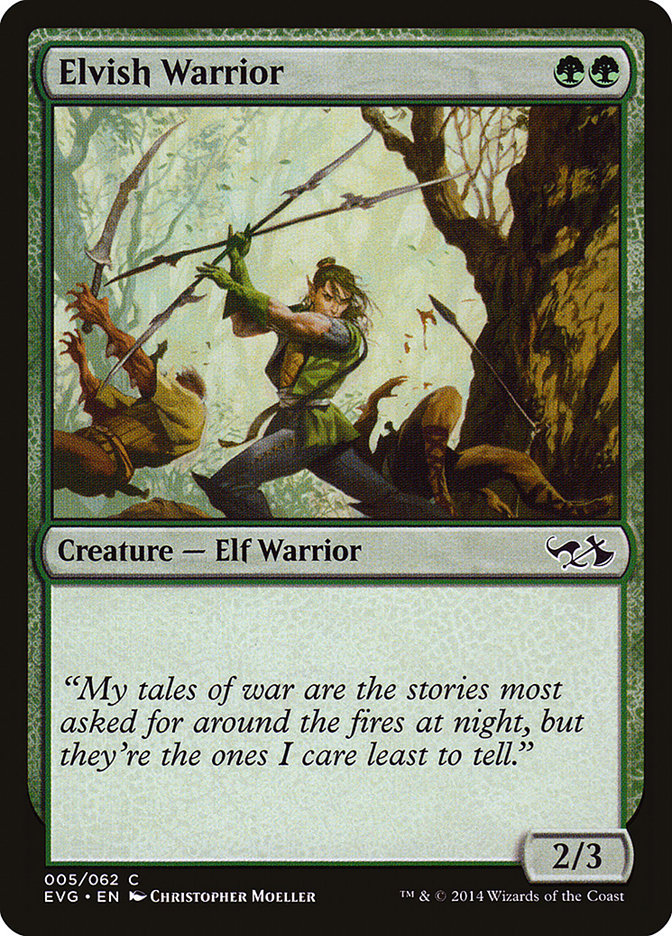 Elvish Warrior (Elves vs. Goblins) [Duel Decks Anthology] Magic: The Gathering