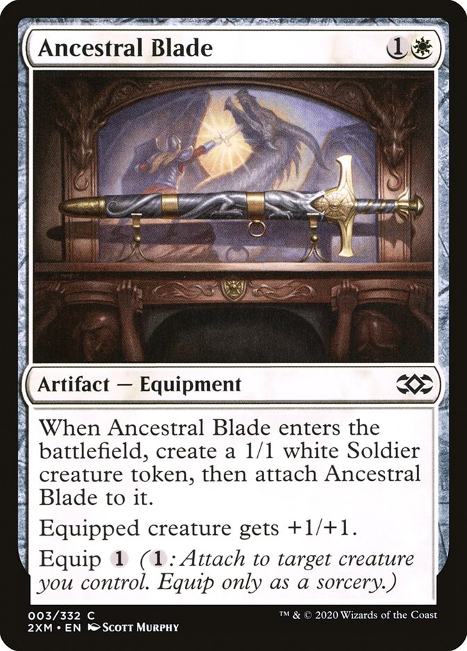 Ancestral Blade [Double Masters] Magic: The Gathering