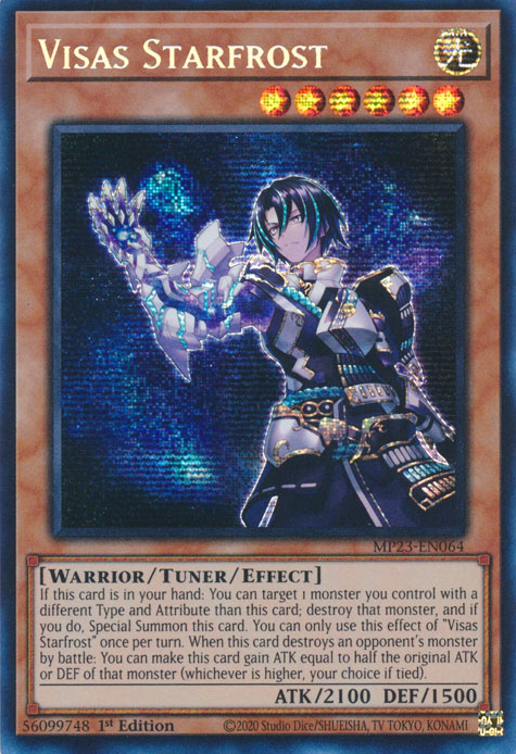 Visas Starfrost [MP23-EN064] Prismatic Secret Rare Yu-Gi-Oh!