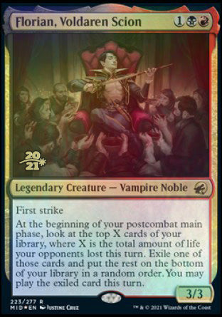 Florian, Voldaren Scion [Innistrad: Midnight Hunt Prerelease Promos] Magic: The Gathering