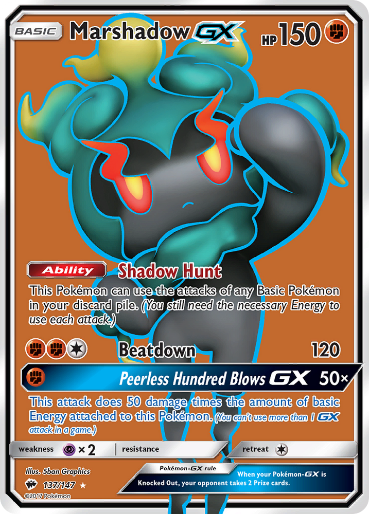 Marshadow GX (137/147) [Sun & Moon: Burning Shadows] Pokémon