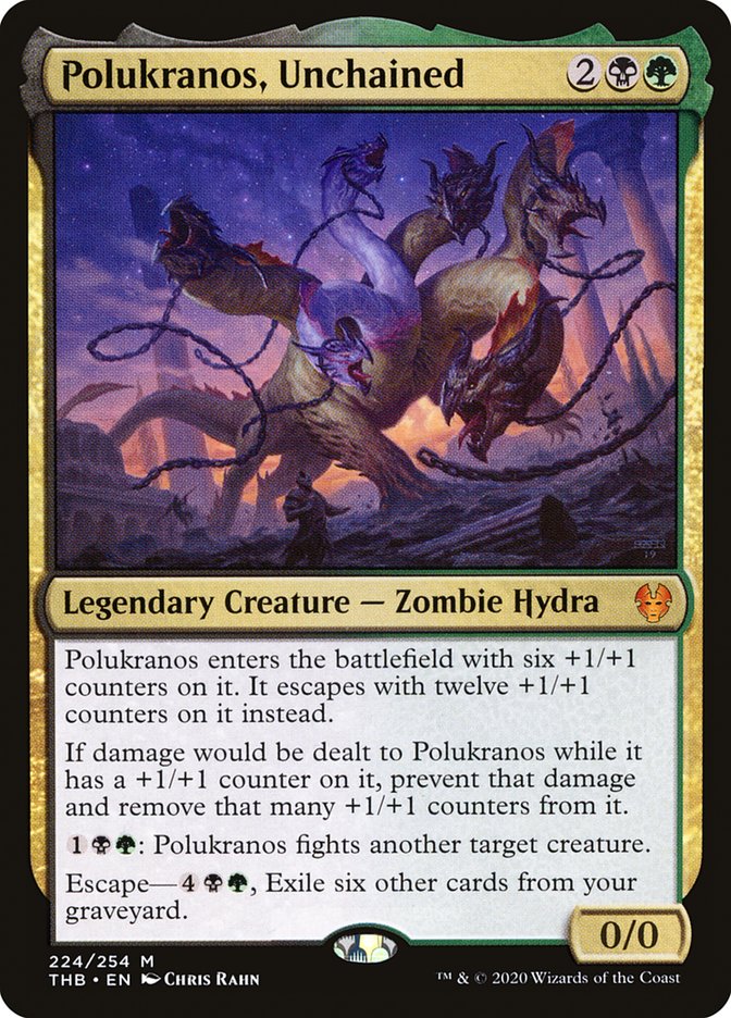 Polukranos, Unchained [Theros Beyond Death] Magic: The Gathering