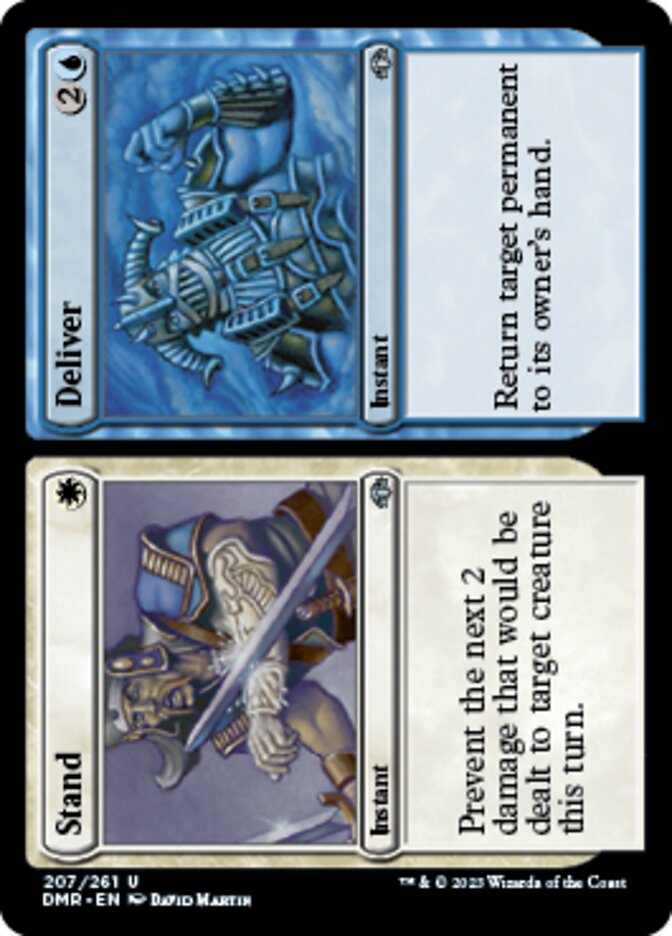 Stand // Deliver [Dominaria Remastered] Magic: The Gathering