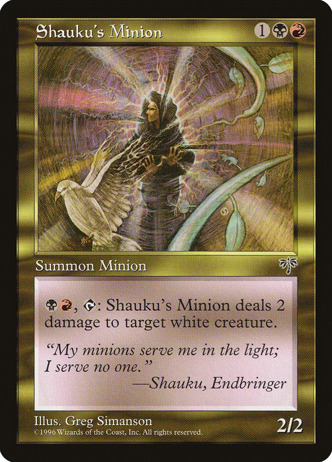 Shauku's Minion [Mirage] Magic: The Gathering