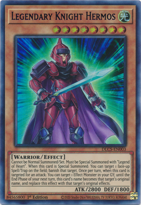 Legendary Knight Hermos (Purple) [DLCS-EN003] Ultra Rare Yu-Gi-Oh!