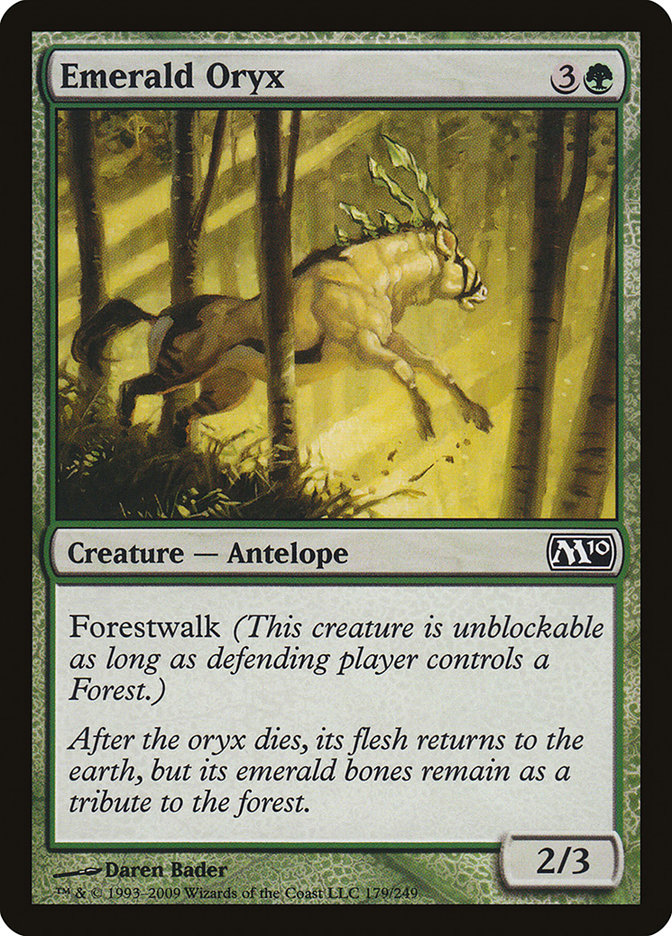 Emerald Oryx [Magic 2010] Magic: The Gathering