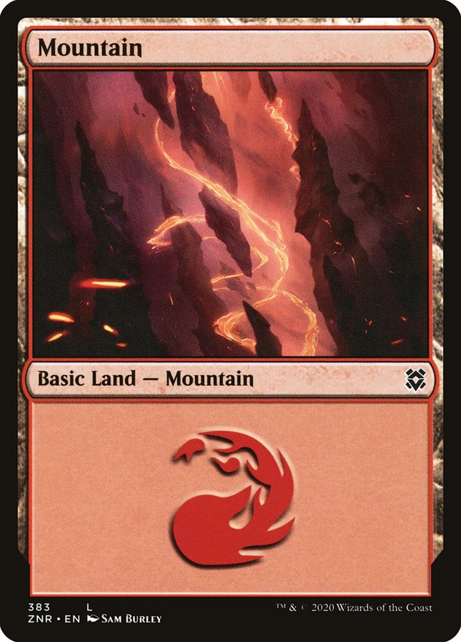 Mountain (383) [Zendikar Rising] Magic: The Gathering