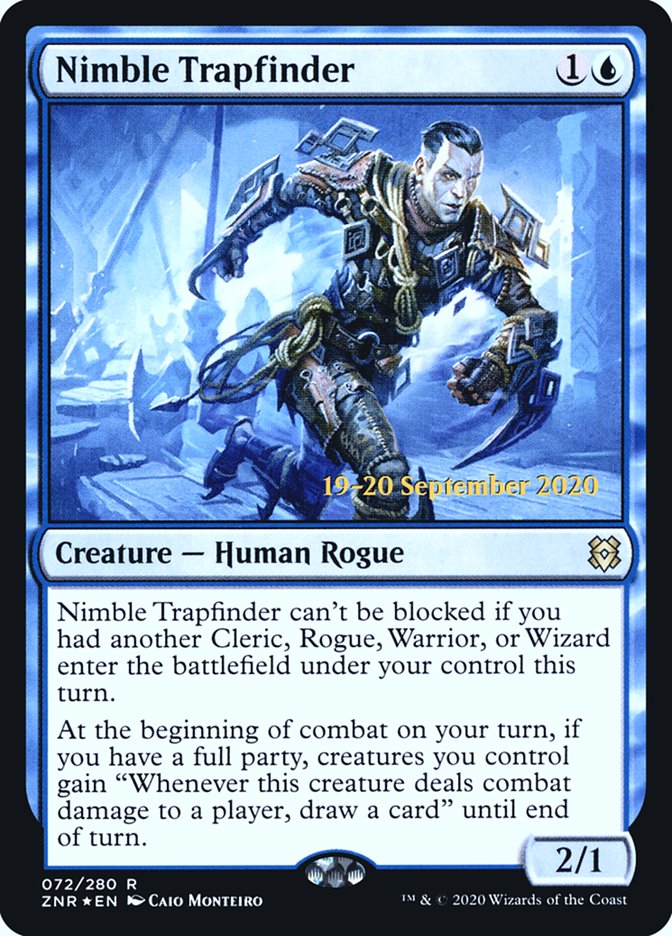 Nimble Trapfinder [Zendikar Rising Prerelease Promos] Magic: The Gathering