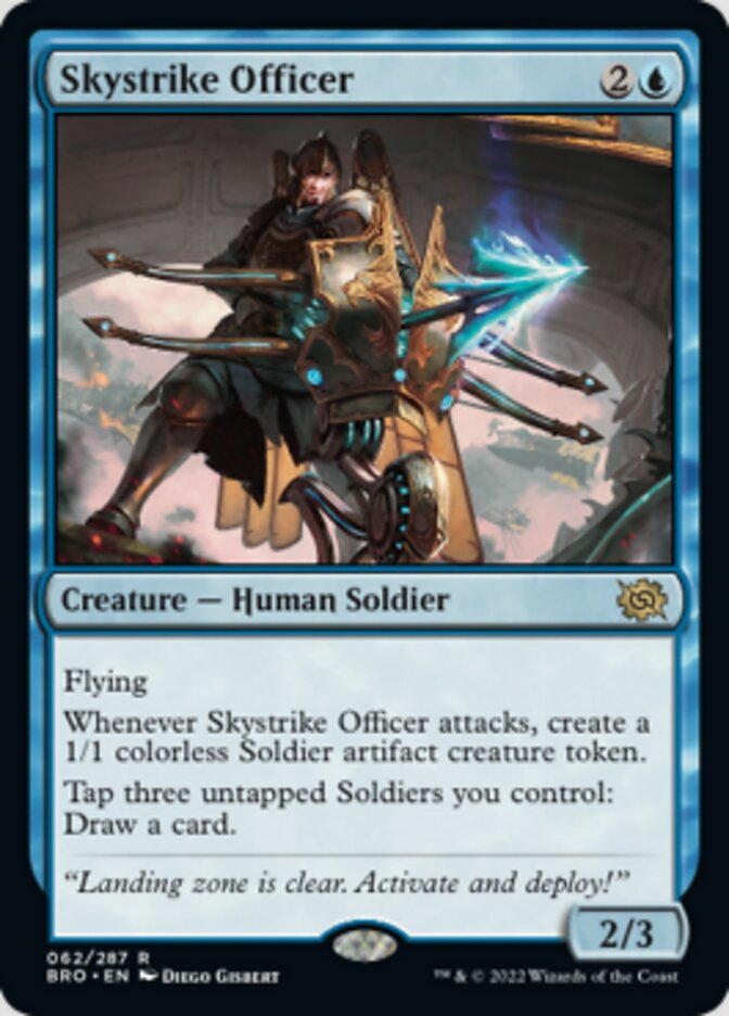 Skystrike Officer [The Brothers' War] Magic: The Gathering
