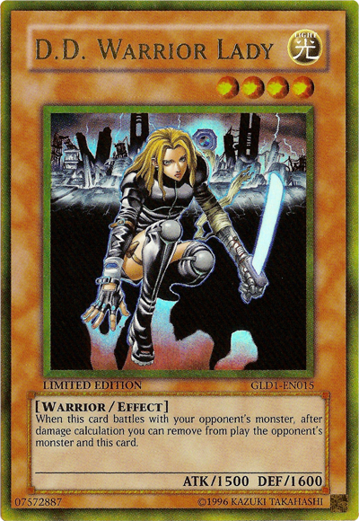 D.D. Warrior Lady [GLD1-EN015] Gold Rare Yu-Gi-Oh!